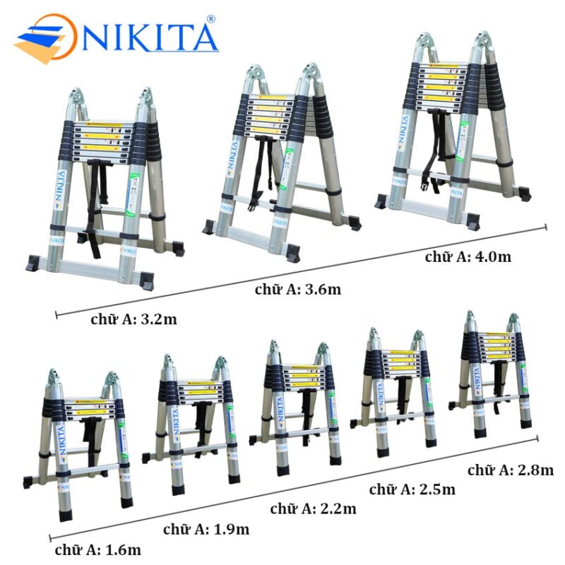 Thang nhôm rút đôi đa năng A-I NIKITA