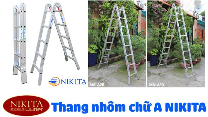 thang nhôm chữ a nikita
