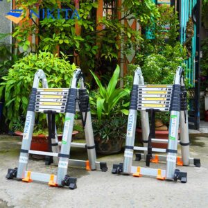 Thang rút chữ A đa năng có bánh xe NIKITA