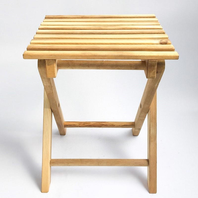 Ghế xếp gỗ vuông mini