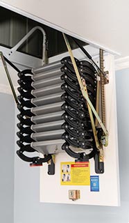 Thang gác xếp gác mái ốp trần Nikita