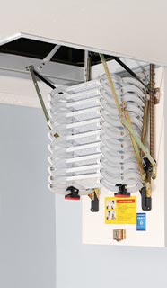 Thang gác xếp gác mái ốp trần Nikita
