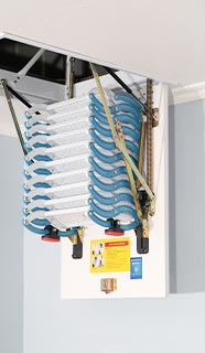 Thang gác xếp gác mái ốp trần Nikita