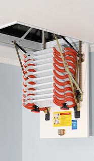 Thang gác xếp gác mái ốp trần Nikita