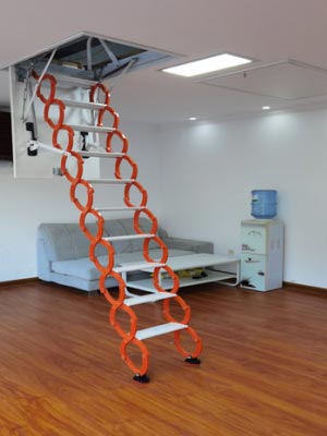 Thang gác xếp gác mái ốp trần Nikita