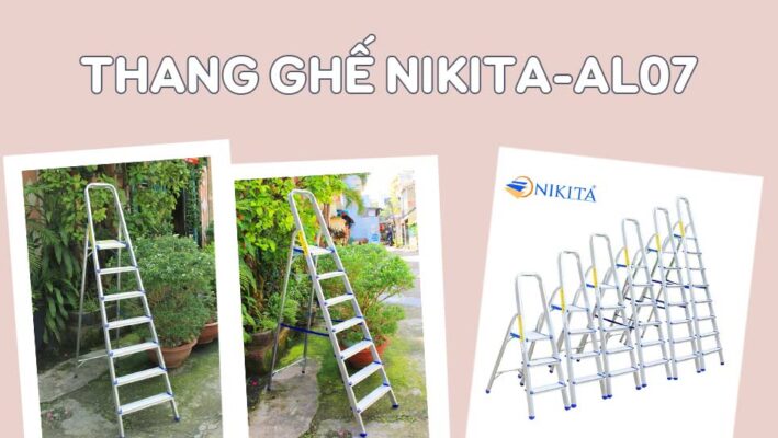 Thang ghế 7 bậc Nikita-AL07 có tay vịn