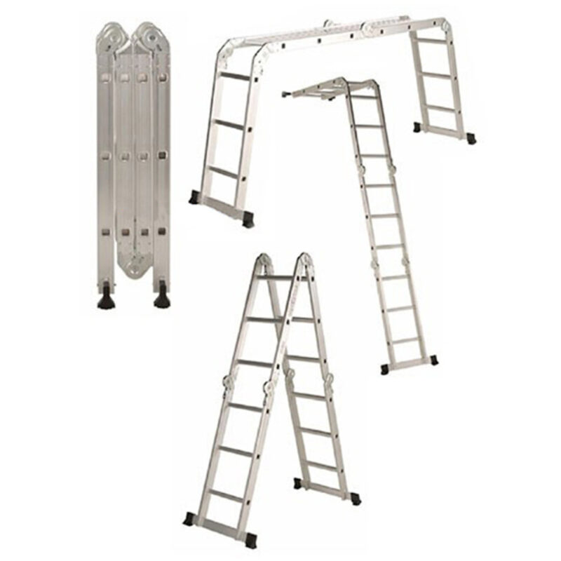 Thang nhôm gấp 4 khúc NIKITA có thể thay đổi theo nhiều hình dạng khác nhau