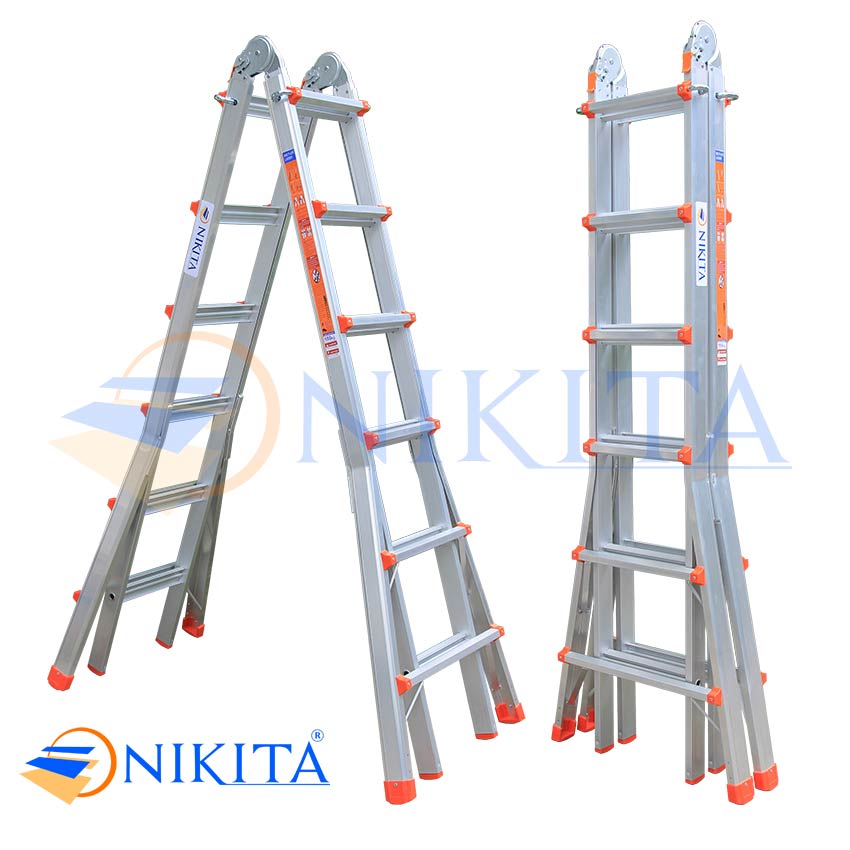Thang nhôm gấp – Thang nhôm đa năng Nikita AD 06