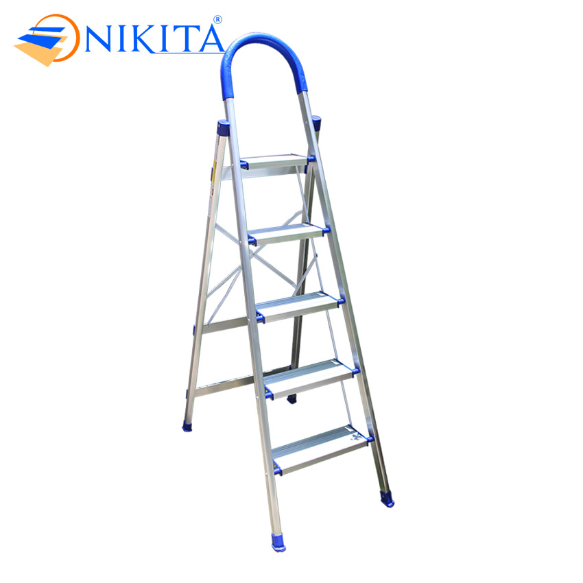 Thang nhôm ghế 5 bậc NIKITA NKT-DL05 siêu bền, siêu nhẹ