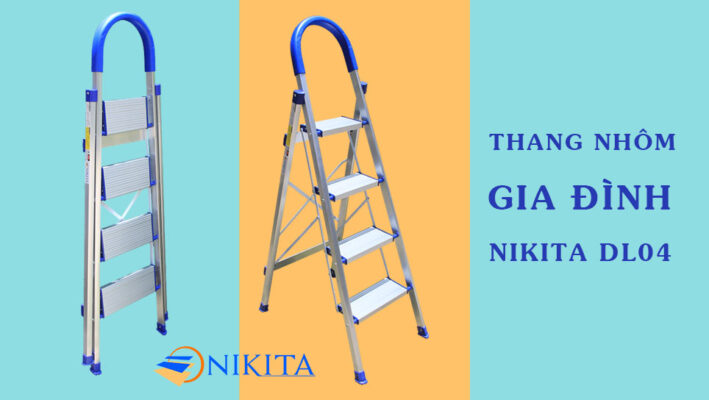 Thang nhôm gia đình NIKITA DL04, Cực kỳ nhỏ gọn và tiện lợi