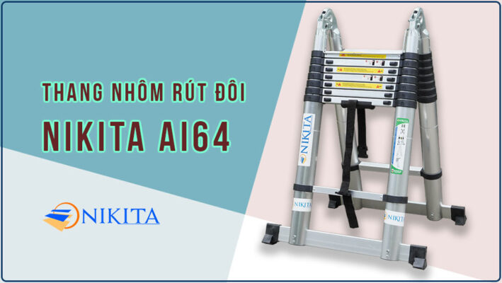 Thang nhôm rút đôi đa năng tiện dụng NIKITA AI64