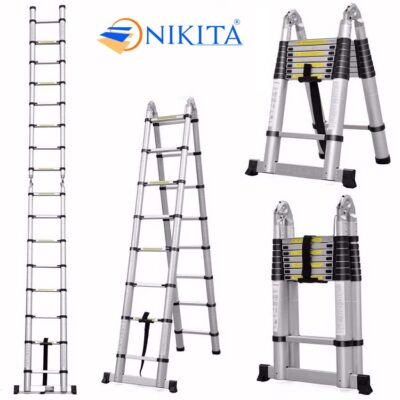 Thang nhôm rút Nikita có thể linh hoạt khi sử dụng
