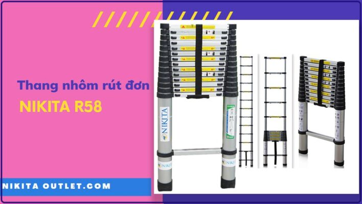 Thang nhôm rút đơn 5,8 mét NIKITA R58