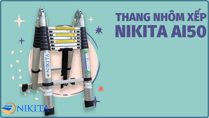 Thang nhôm xếp NIKITA AI50 - Thang nhôm cao cấp NIKITA