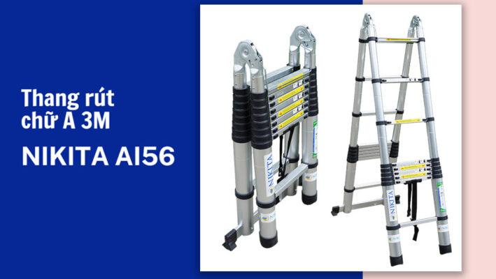 Thang rút chữ A 3M cao cấp Nikita AI56