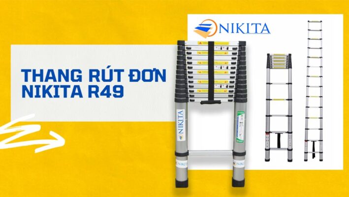 Thang rút đơn 4,9 mét Nikita R49
