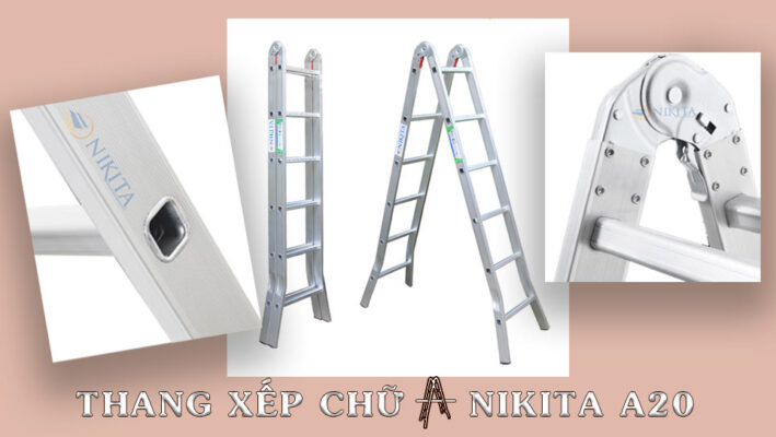 Thang xếp chữ A NIKITA A20 công nghệ hàng đầu Nhật Bản