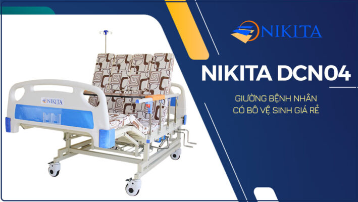 Giường bệnh nhân có bô vệ sinh giá rẻ NIKITA DCN04