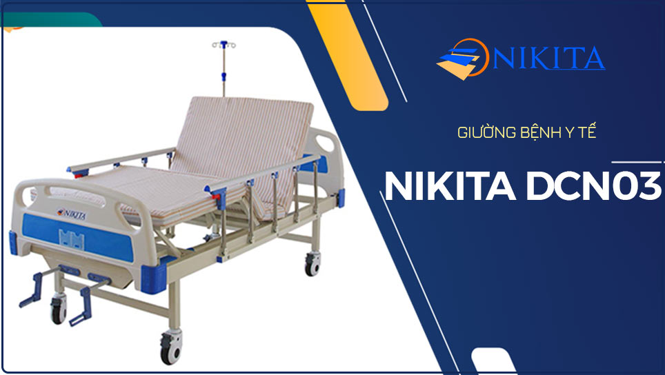 Kích thước giường bệnh y tế Nikita DCN03