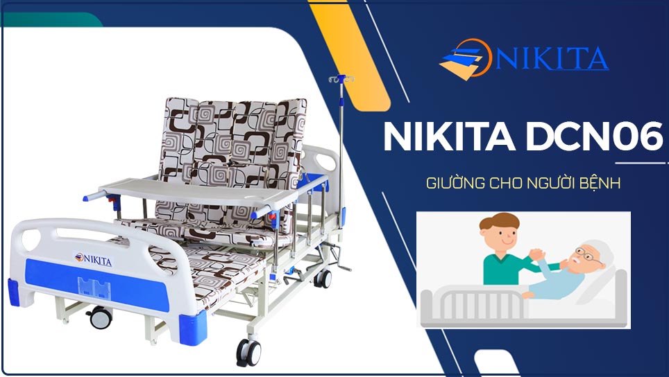 Giường cho người bệnh Nikita DCN06 - Chăm sóc bệnh nhân nằm một chỗ