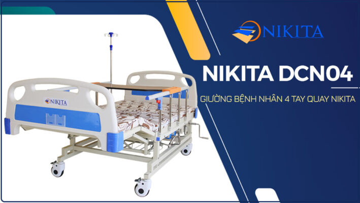 Giường bệnh nhân 4 tay quay Nikita DCN04