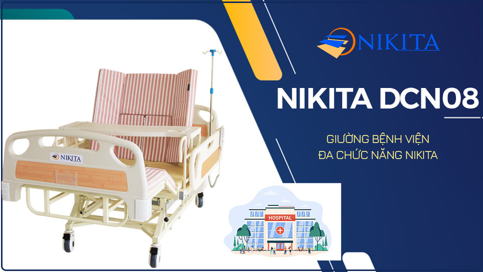 Giường bệnh viện đa chức năng Nikita DCN08 Nhật Bản cao cấp